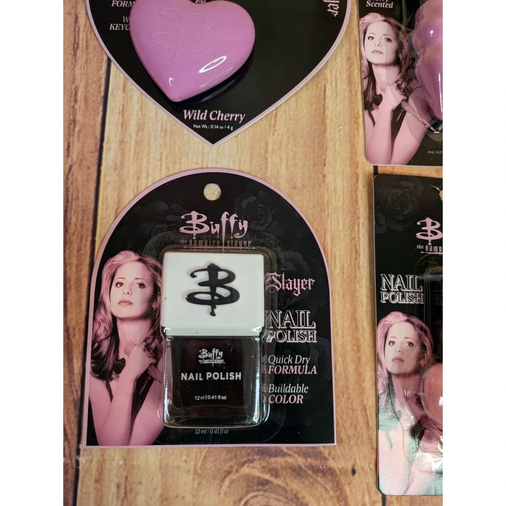 Buffy the Vampire Slayer Lip Gloss Balm & Nail Polish Beauty Bundle Lot